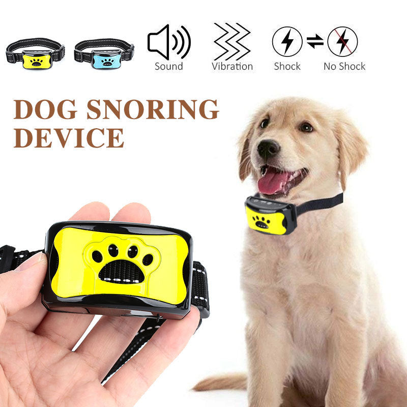 Collier de dressage pour chien, étanche, électrique, télécommande, rechargeable, anti-aboiement, avec son de vibration et de choc